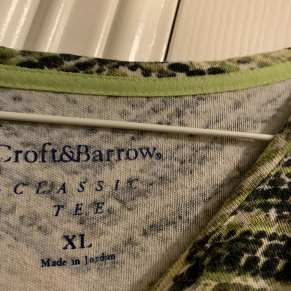 CROFT & BARROW Classic Tee Shirt XL - Picture 3 of 4